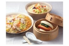 【全12回定期便】具材付き！長崎ちゃんぽん・皿うどん揚麺・角煮まんじゅう 詰合せ ／ 3種 チャンポン 長崎皿うどん 麺類 麺 角煮まん 角煮饅頭 惣菜 みろくや 長崎県 長崎市 長崎ちゃんぽん