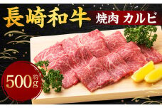 長崎和牛 焼肉 カルビ 約500g ／ 国産 肉 牛肉 和牛 お肉 焼き肉 BBQ 長崎県 長崎市