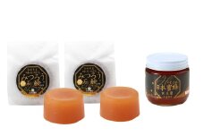 【数量限定】日本蜜蜂百花蜜 はちみつ (200g×1個) ・ 石けん (100g×2個) セット ハチミツ 詰め合わせ ／ 幻の蜂蜜 百花蜜 蜂蜜 ハニー 石鹸 国産 長崎県 長崎市