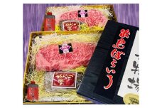 出島ばらいろ 特上 サーロインブロック 約400g～約500g×2 & あぶり焼×2 ／ 長崎和牛 和牛 国産 お肉 肉 牛肉 長崎県 長崎市