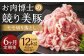【全6回定期便】長崎県産「競り美豚」 モモ 切り落とし 2kg (500g×4) 