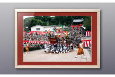 【額装写真】【長崎くんち 南蛮船】画寸A3サイズ [M10-0703] ／ 長崎くんち おくんち お祭り 思い出 写真 文化 歴史 お祭り インテリア 長崎県 長崎市