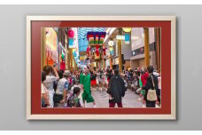 【額装写真】【長崎くんち コッコデショ】画寸A3サイズ [M16-1621] ／ 長崎くんち おくんち コッコデショ お祭り 思い出 写真 文化 歴史 お祭り インテリア 長崎県 長崎市