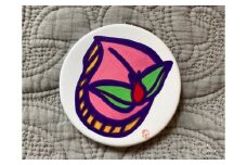 【20営業日以内発送】桃かすてらミラー ／ ハンドミラー コンパクトミラー おしゃれ かわいい 鏡 ミラー 雑貨 長崎県 長崎市