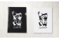 PEACEな ねこTシャツ（黒色・白色）各1枚・PEACEな ねこクリアホルダー（黒色・白色）各1枚・エコバッグ（青色）セット 