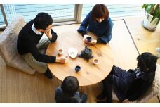 ちゃぶ台 1000（オーク） ／ ローテーブル 折りたたみ テーブル 座卓 家具 長崎県 長崎市 【沖縄県・離島 配送不可】