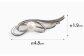 あこや真珠 7.5～8.0mm ブローチ シルバー SV フェザー パール 真珠 あこや レディース アクセサリー ジュエリー