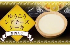 【14営業日以内発送】ゆうこうのレアチーズケーキ 8個入り ／ チーズケーキ レアチーズ ケーキ ゆうこう おやつ お菓子 柑橘 ジュレ 洋菓子 お取り寄せ デザート スイーツ 冷凍 長崎県 長崎市