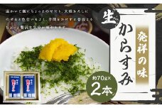 【7営業日以内発送】発祥の味 生からすみ 70g×2本入 （計140g） ／ からすみ カラスミ 魚卵 つまみ 鰡 ボラ ぼら 珍味 九州 長崎県 長崎市 冷蔵