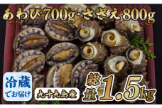 A182p 九十九島あわび(700g)･さざえ(800g)