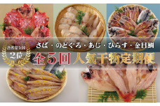 A270a 《定期便》丸富の干物頒布会｢絢爛絵巻｣【5回お届け】