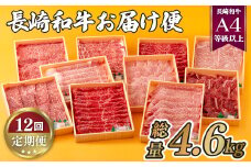 B157p 《定期便》長崎和牛お届け便(12回)