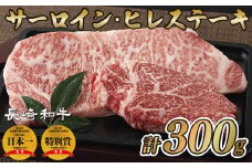 B170p 長崎和牛サーロイン･ヒレステーキ(各1枚)