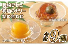 F133p 長崎びわと梅酒のゼリー詰め合わせ