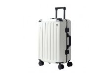 【4泊用 耐久力抜群】G517 PC7000スーツケースM（シルクホワイト）TSAロック 軽量 中型 大型 海外 国内 キャリーバック キャリーバッグ  3泊 4泊 白