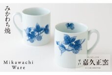 G119p 〈嘉久正窯〉木苺マグカップ2個セット
