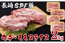 B121p 長崎ＳＰＦ豚切り落とし(2㎏)セット