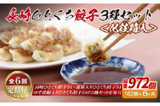 E313p 長崎ひとくち餃子3種セット〈化粧箱入〉【6回定期便】
