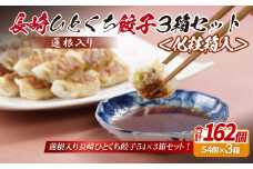 E319p 蓮根入り 長崎ひとくち餃子162個(54個入りを3箱)〈化粧箱入〉