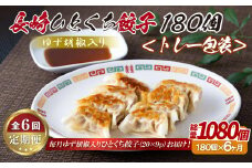 E345p ゆず胡椒入り 長崎ひとくち餃子〈トレー包装〉180個【6回定期便】