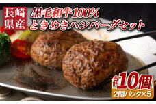 B380 長崎県産黒毛和牛100%ときめきハンバーグセット