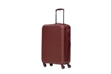 G528 【4～7泊用 抜群の安定感！】 ABS7352スーツケース M （ワインレッド） TSAロック ダイヤル式 軽量キャリーケース 国内スーツケース 海外キャリーケース キャリーバッグ 軽い おしゃれスーツケース 中型 耐久 無料受託サイズ ファスナー ジッパー 赤