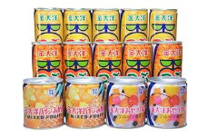 AB001つぶドリンク・フルーツ缶詰 14缶セット