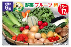 BH113 【6回定期便】 野菜・フルーツ・卵 旬のおまかせセット （野菜･フルーツ14～16種、卵6玉）  【 野菜セット 野菜 フルーツ 果物 たまご 鶏卵 産地直送 厳選 野菜生活 長崎県 島原市 送料無料】レビューキャンペーン