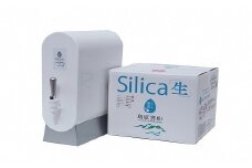AD114（初回セット・定期配送全3回）専用ディスペンサー+島原のシリカたっぷり天然水18.6L（6.2L×3パック）×3回