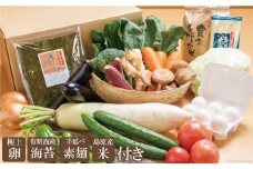 BD025 大三東からお届けおすすめ野菜セット（極上卵、有明海産海苔、手延べ素麺、島原産米付き）