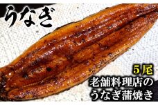 AE051老舗料理店のうなぎ蒲焼き（１７０ｇ×５尾）