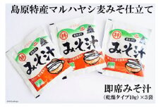 CE106 即席みそ汁 3袋 ～島原特産マルハヤシ麦みそ仕立て～ [ 味噌汁 インスタント 即席 みそ汁 インスタント味噌汁 麦みそ 麦味噌 3袋 長崎県 島原市 ]
