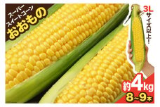 AE155 とうもろこし おおもの スーパースイートコーン 約4kg 【3Lサイズ以上！】