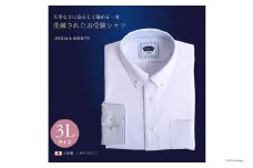 CE149-04 紳士ドレスシャツ（ボタンダウンタイプ） 3Lサイズ MN-S002 日本製　DEJIMA　SHIRTS