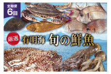 BG065【定期便】有明海 旬の鮮魚 漁協おすすめ 海の幸定期便 計6回
