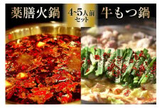 DG100 本格 薬膳 火鍋 牛もつ鍋 セット 4～5人前 [鍋 薬膳鍋 薬膳火鍋 スープ]