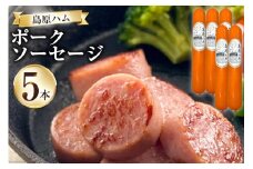 【BH021】 島原ハム　ポークソーセージ5本セット 【 ソーセージ ポークソーセージ セット 島原市 】レビューキャンペーン