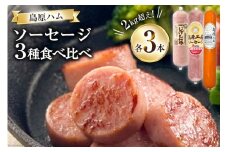 【BH022】 総重量2kg超え！ソーセージ3種食べ比べセット 【 ソーセージ ポークソーセージ 詰め合わせ 長崎県 島原市 】レビューキャンペーン