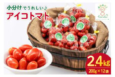 AH067【小分けでうれしい♪】アイコトマト2.4kg（200g×12袋）