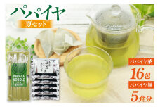 AI133 パパイヤ麺 めんつゆ付 パパイヤ茶 詰め合わせ [ ティーパック ティーバッグ 茶 お茶 麺 冷麺 そうめん にゅうめん 手延べ素麺 乾麺 コウセイプランニング 長崎県 島原市 ]      