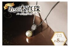 AI392 Marycoco あこや本真珠 8mm 一粒 パールネックレス ストーンリングトップ ケース付 [N586-2 ネックレス 一粒ネックレス パール 真珠 アコヤ真珠 本真珠 ジュエリー アクセサリー 金属アレルギー対応 メアリーココ 長崎県 島原市 ]