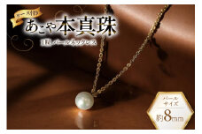AI388 Marycoco あこや本真珠 8mm 一粒 パールネックレス ゴールド ケース付 [NA801-G ネックレス 一粒ネックレス パール 真珠 アコヤ真珠 本真珠 ジュエリー アクセサリー 金属アレルギー対応 メアリーココ 長崎県 島原市 ]