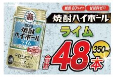 AJ324 タカラ 焼酎ハイボール ライム 350ml 48本(24本×2箱) [ タカラ 宝 寶 Takara 焼酎 酎ハイ チューハイ ハイボール 7% 人気 ご自宅用 日常使い 普段使い 健康志向 プリン体ゼロ 糖質ゼロ 甘味料ゼロ プリン体０ 糖質０ 甘味料０ みつい 長崎県 島原市 ]