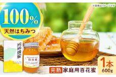 多良岳のふもとで採れた貴重な天然はちみつ「百花蜜」(家庭用)600g×1本 / 百花蜜 百花蜂蜜 蜂蜜 はちみつ / 諫早市 / 諫早観光物産　コンベンション協会 [AHAB030]