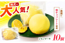 【最速発送】地元で大人気のレモンケーキ(10個入り) / レモンケーキ レモン スイーツ お菓子 / 諫早市 / ケーキショップ・ジタン [AHCR003]  最速 最短 スピード 発送