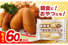 日本ハム 業務用アメリカンドッグ10パックセット(1パック6本入り)計60本/ ソーセージ そーせーじ 小分け 訳アリ / 諫早市 / 日本ハムマーケティング株式会社 [AHAL007]