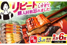 【3回定期便】【諫早淡水】うなぎ蒲焼3尾＆白焼き3尾セット / うなぎ 蒲焼 白焼き 詰め合わせ　セット / 諫早市 / 諫早淡水 [AHAT030]