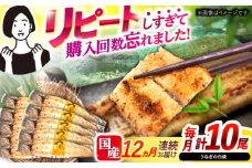 【12回定期便】【諫早淡水】うなぎ白焼き10尾  / うなぎ 白焼き 栄養価 小分け 冷凍 / 諫早市 / 諫早淡水 [AHAT044]