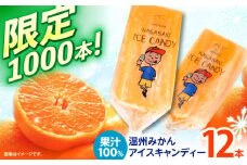 【最速発送】温州みかんアイスキャンデー12本セット / みかん アイス シャーベット アイスキャンデー 伊木力みかん / 諫早市 / 圭昭園 [AHAZ006]