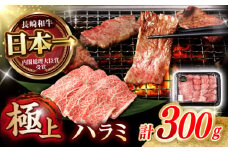 【柔らかさとコクの融合！】長崎和牛 ハラミ 300g / 国産 牛肉 和牛 焼肉 はらみ / 諫早市 / 野中精肉店 [AHCW115]